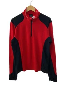 EA7 EMPORIO ARMANI long sleeve TShirt red L Used - Picture 1 of 5