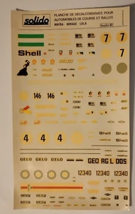 Decal x modellismo auto 1/43 - Foto 1 di 1