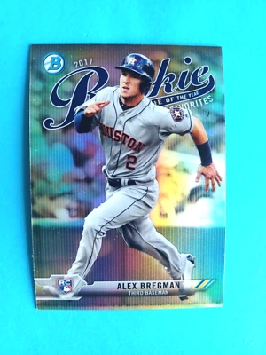 2017 BOWMAN ROOKIE OF THE YEAR FAVORITES ALEX BREGMAN #ROYF-3 HOUSTON ASTROS - Image 1 of 2