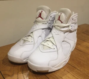 Nike Air Jordan 8 Retro Ovo UK Size 11 White Metallic Gold 2017 - Picture 1 of 18