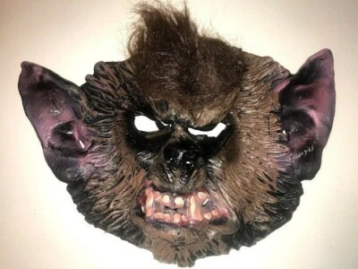 9" Werewolf Vinyl Adult Halloween Costume Mask Disguise 4727 - Image 1 of 4