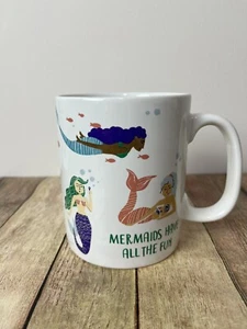 Mermaids Have All The Fun 20 Oz Ceramic Coffee Mug Cup  Primitives By Kathy - Picture 1 of 5