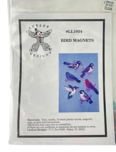 LuvLee Designs Cross Stitch Bird Magnets  Kit LL1034 - Picture 1 of 9