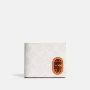 Coach Wallet QB/CHALK/CANDIED ORANGE MULTI C8297 QBU8J 10020020JAX - Picture 1 of 3