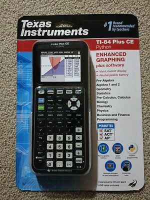 Texas Instruments Ti-84 Plus CE Calculator PYTHON  Software New sealed - Image 1 of 2