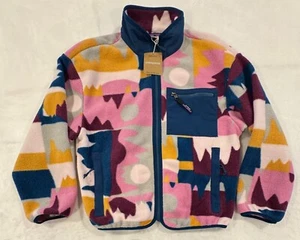 Patagonia Synchilla Full Zip Fleece Jacket Women’s L Frontera Marble Pink NWT - Picture 1 of 5