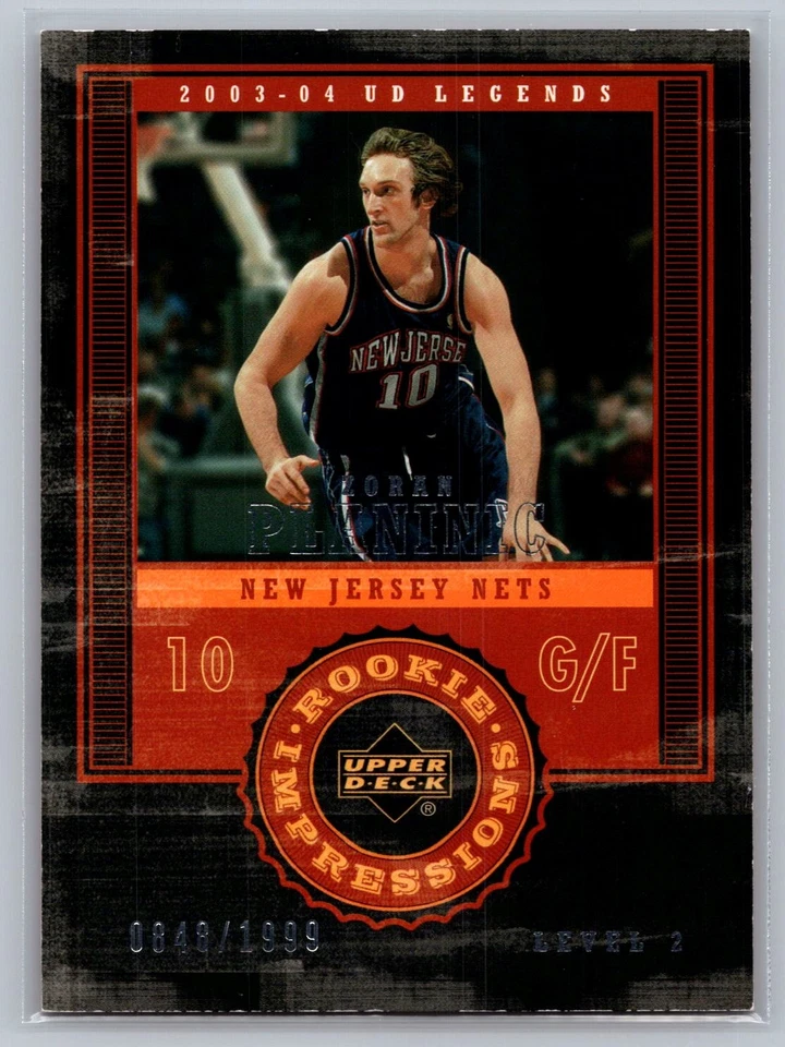 Zoran Planinic 2003-04 Upper Deck Legends Rookie Impressions /1999 #110 - Image 1 of 2