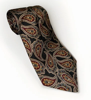 Hardy Amie’s Bold Paisley Silk Tie 3 3/4 59” 14 Savile Row London - Image 1 of 4