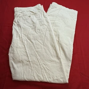 Pantalones informales de pana Malbon para hombre talla 38 color crema usados en excelente estado - Imagen 1 de 11