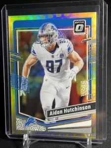 Aidan Hutchinson 2023 Donruss Optic Flex Emoji Prizm /149 Detroit Lions - Picture 1 of 3