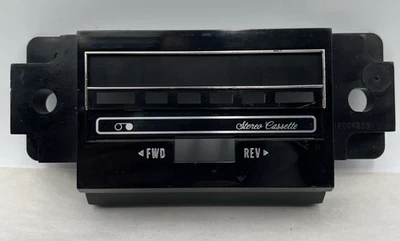 70s 80s DELCO AM FM Casette Tape Radio FACE ONLY GM Chevy Cadillac Oldsmobile - Image 1 of 4
