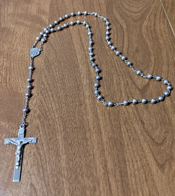 ROSARIO VINTAGE TODO SÓLIDO PLATA ESTERLINA - 20gm Foto 1 de 4