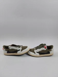 Travis Scott x Air Jordan 1 OG SP Low Reverse Olive/Medium Olive Ps Size 3Y - Picture 1 of 8