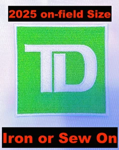 TD Patch Toronto Blue Jays Ad Advertising Baseball Jersey Patch World Series - Picture 1 of 1