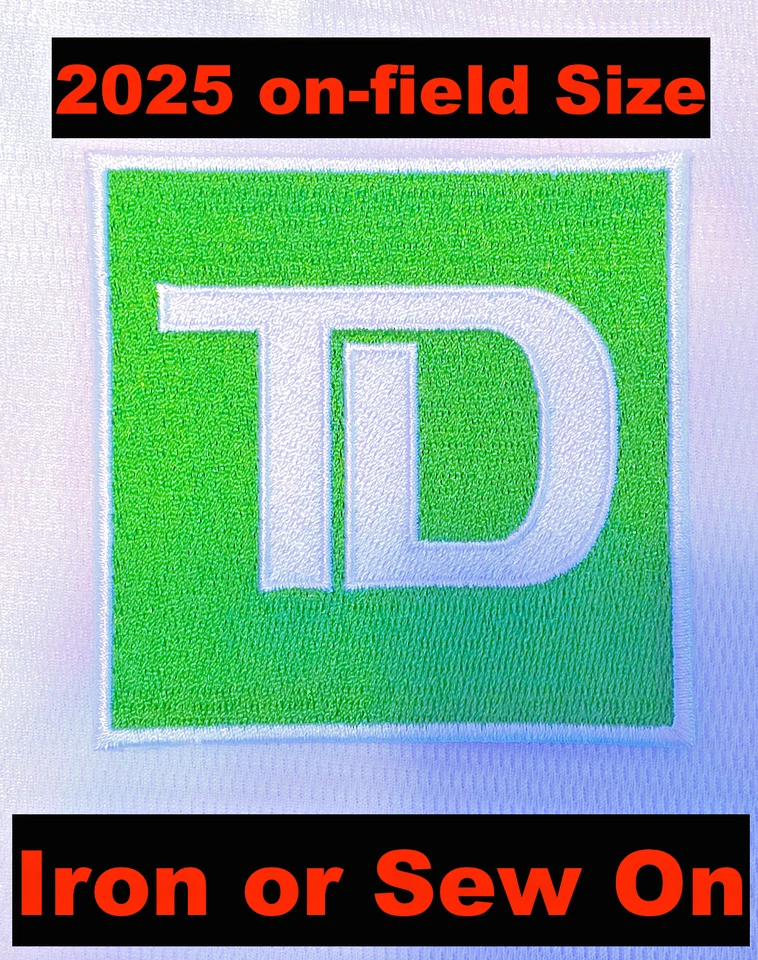 TD Patch Toronto Blue Jays Ad Advertising Baseball Jersey Patch World Series - Image 1 of 1