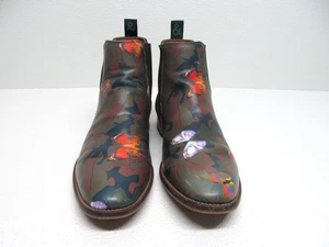 Paisley & Gray Men's Chelsea Boots Shoreditch Camo Butterfly Leather Size 8M - Picture 1 of 10