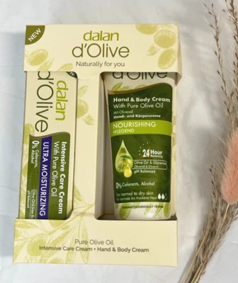 dalan d'Olive Intensiv Care Creme 20 ml + Hand & Body Cream 75ml Geschenkset NEU