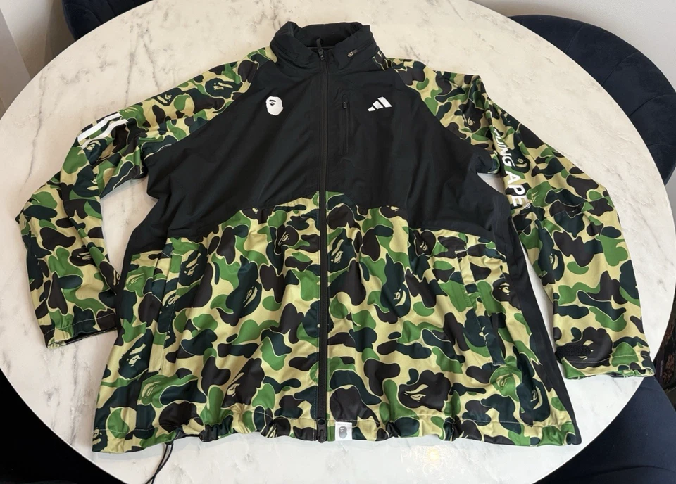 A Bathing Ape Bape X Adidas Wind Dry Hooded Jacket Size 2XL IQ3679 BNWT - Image 1 of 4