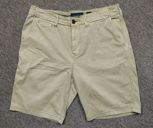 LUCKY BRAND Saturday Stretch Shorts Men's 34 Brown Cotton Blend Stretch Worn - Picture 1 of 8