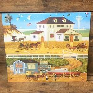 Charles Wysocki American Sand and Sea Decorative Tin Sign - Picture 1 of 1