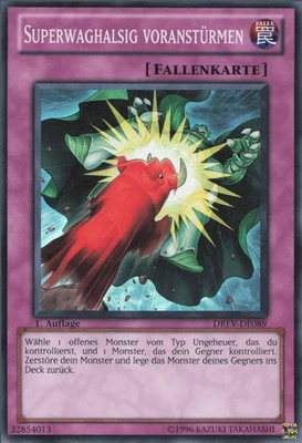 YuGiOh Superwaghalsig voranstürmen DREV-DE089 Super Rare Excellent unl. - Bild 1 von 2