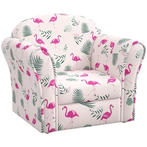 AIYAPLAY Kids Armchair Toddler Sofa Chair Bedroom Playroom, Flamingo Pink - Picture 1 of 11