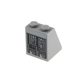 1x Lego Roof Tile 65&deg; 2x2x2 New Light Gray Slope Star Wars 75055 3678bpb113