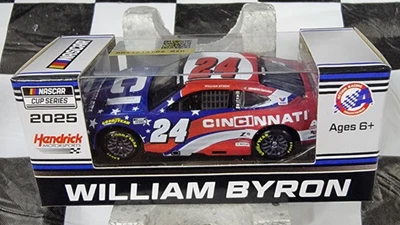 William Byron #24 CINCINNATI PATRIOTIC 2025 Chevrolet 1:64 C242565CINWB - Immagine 1 di 4
