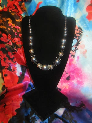 SIMPLY VERA WANG NUEVO CON ETIQUETAS $26 Collar Mujer Gris y Plata  Foto 1 de 3