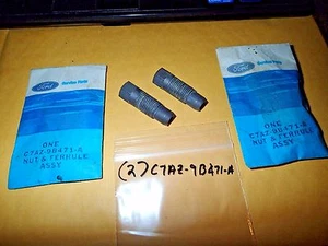 (2) Vintage NOS Ford C7AZ-9B471-A Smog Tube Nut And Ferrules - Picture 1 of 6