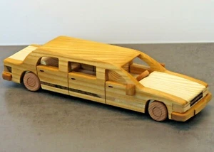 Stretch Limousine Stretchlimousine Limmo Modellauto Holzauto Auto Holz Groß Neu - Bild 1 von 4
