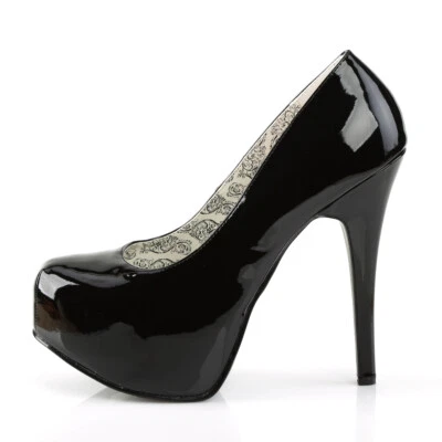 Zapatos de tacón alto Drag Queen con plataformas negras para hombre talla 13 14 15 16 W Foto 1 de 2