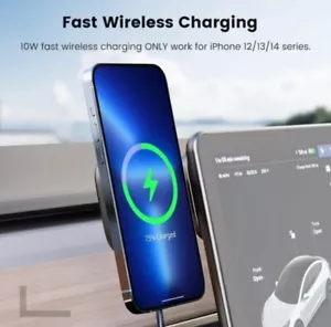 Fast Charging Wireless Car Charger Mount, Magnetic foldable car phone charger - Picture 1 of 6