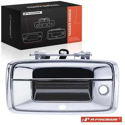 Manija de puerta trasera cromada con cerradura para Chevy Silverado 1500 GMC Sierra 1500 16-18 Foto 1 de 4