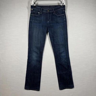 Pantalones de mezclilla Citizens Of Humanity para mujer 27 azul medio lavado recto tiro medio Foto 1 de 4