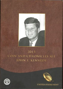 RARE 2015 Kennedy Coin and Chronicles Set Set w/Stamp NO COINS FREE SHIP - Picture 1 of 6