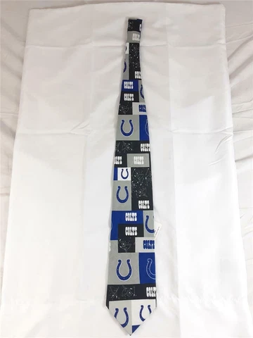 Indianapolis COLTS NFL Licensed Football Team Block and Play NeckTie ~ NWT Cover
