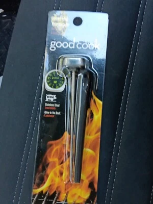 Good Cook BBQ Grill Stainless Steel INSTANT READ Gauge Meat Thermometer & Case - Image 1 of 3