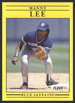 Manny Lee #179a 1991 Fleer Toronto Blue Jays - Image 1 of 2