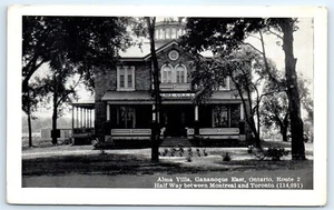 Postcard Canada 1946 Alma Villa Gananoque East Ontario Vtg B&W View G5 - Picture 1 of 2