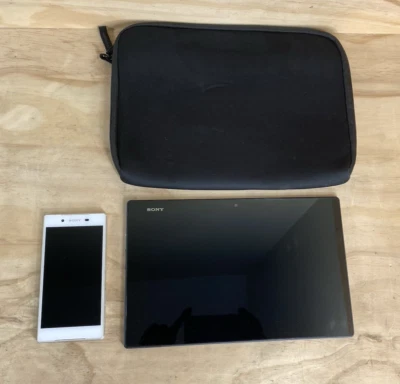 LOT OF 2 Sony Xperia Z5 Dual E6683 32GB Smartphone +  Sony Xperia Z SGP311 Table - Image 1 of 4
