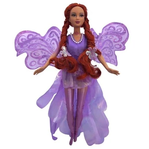 1999 Barbie Fairytopia Fee Lenara Puppe rote Haare verwurzelte Wimpern & Flügel *LESEN* - Bild 1 von 24