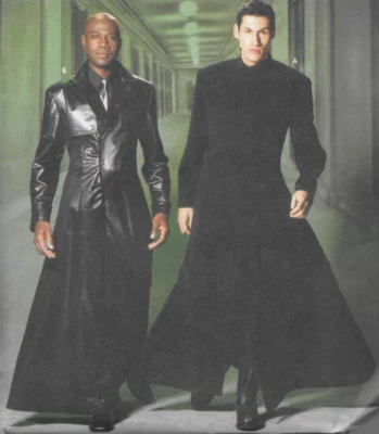 The Matrix Vampire Vamp Neo Morpheus Trench Coat Duster Costume Sew Pattern UCFF - Image 1 of 4