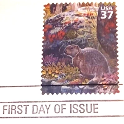 Arctic Tundra  Arctic Ground Squirrel  2003 22kt Gold Replica Stamps - SEE BELOW - Image 1 of 4