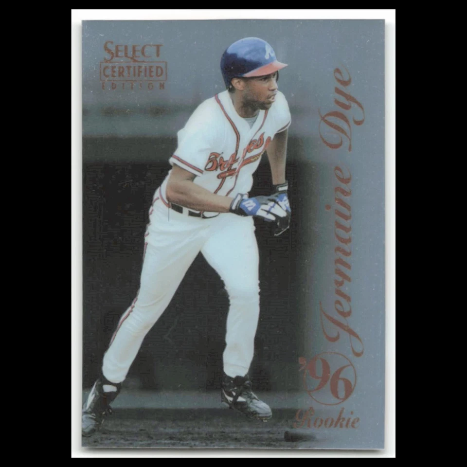 Jermaine Dye Rookie #107 1996 Select Certified Atlanta Braves Baseball Card MLB - Image 1 of 3