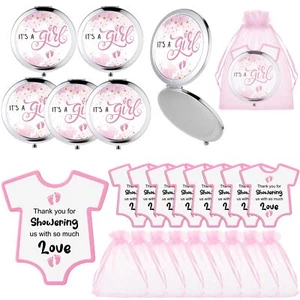 72 Pcs Baby Shower Favors for Guests includes 24 Pocket Mirror Metal Portable... - Picture 1 of 6
