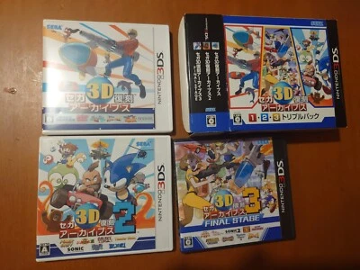 Nintendo 3DS Sega 3D Classics Collection 1 2 3 Triple Pack Archives　Japanese - Image 1 of 4