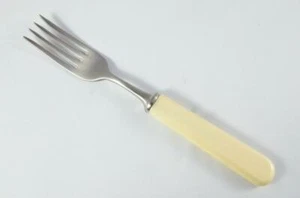 Totalmente Nuevo Genuino Mango de Crema Horquilla Acabado Cepillado Hecho en Sheffield - Imagen 1 de 3