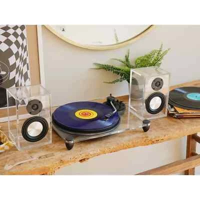 Steepletone Soho - Clear Luxury Turntable with Wireless Speakers - Изображение 1 из 4
