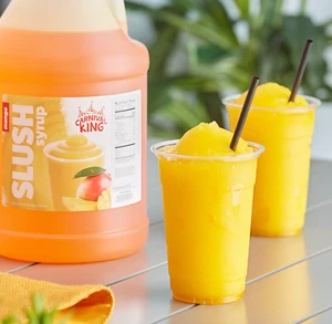 4 Pack Concentrate Syrup Frozen Mango Slushy Drink Machine Granita 1 Gallon - Picture 1 of 8